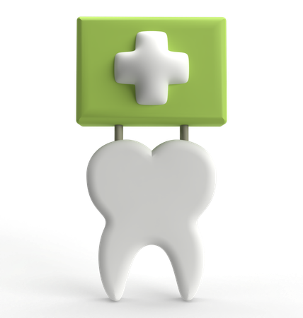 Cuidado dental  3D Icon