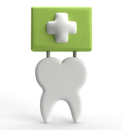 Cuidado dental  3D Icon