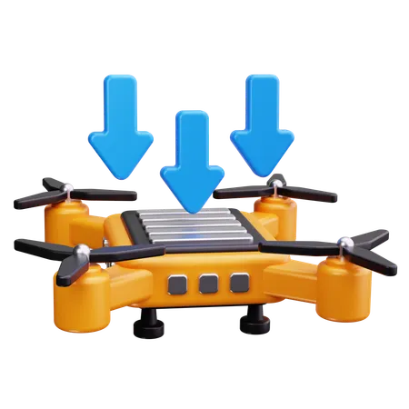 Aterrizaje de drones  3D Icon