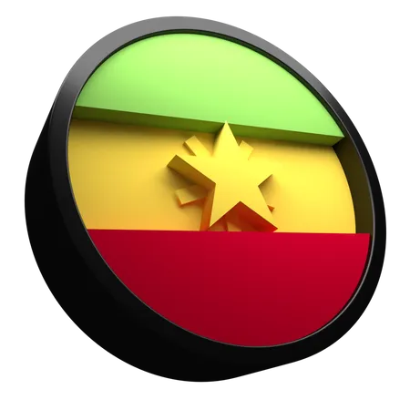 Äthiopische Flagge  3D Flag