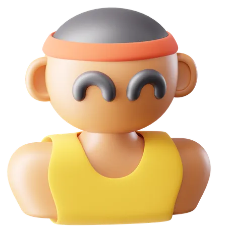 Athlete  3D Icon