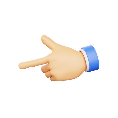 Atirar gesto com a mão  3D Icon