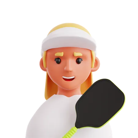 Mujer atleta  3D Icon