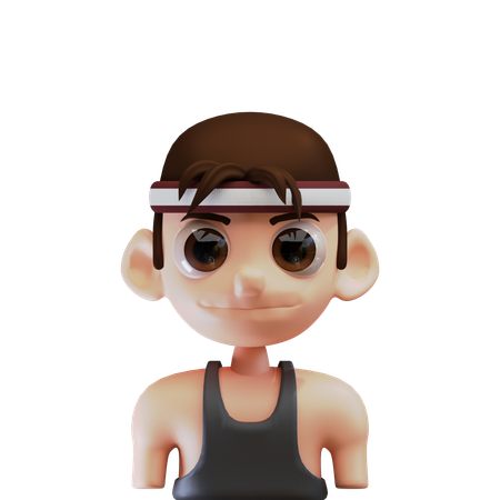 Hombre a atleta  3D Icon