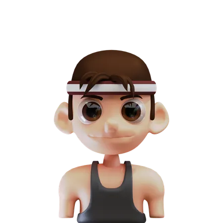 Hombre a atleta  3D Icon