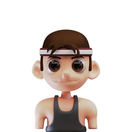 Atlete Man  3D Icon