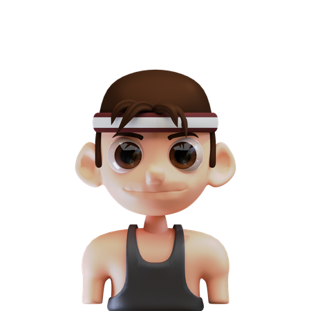 Atlete Man  3D Icon