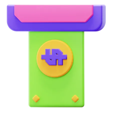 Caixa eletrônico  3D Icon