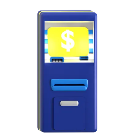 Atm 3 D Icon Good For Finance Design 3D Icon