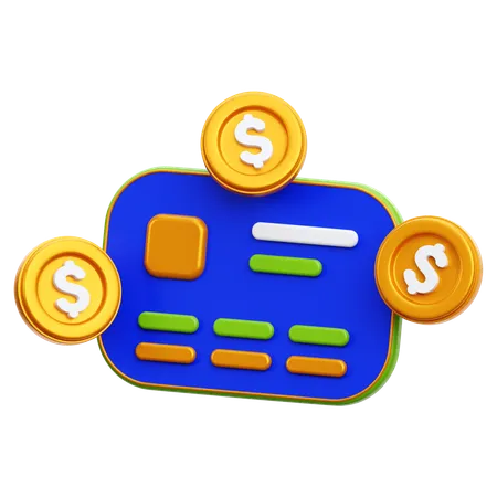 ATM 카드  3D Icon