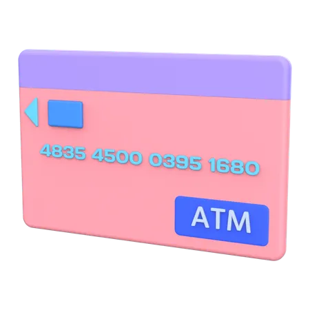 ATM Card 3D Illustration