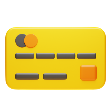 ATM CARD  3D Icon