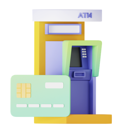 Atm Card  3D Icon