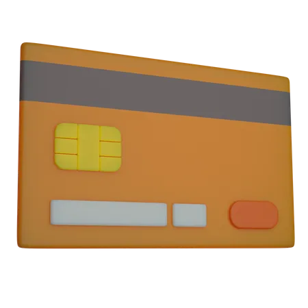 Debit Credit Payment Card 3D Illustration