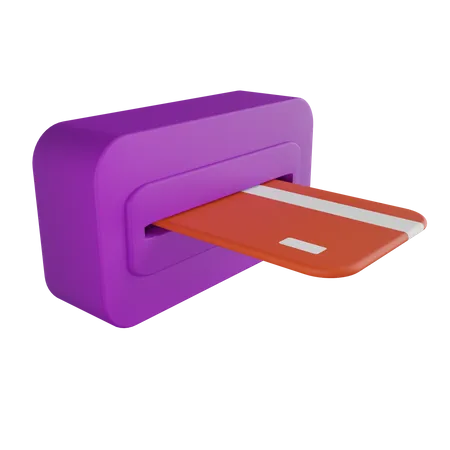 ATM Karte  3D Illustration