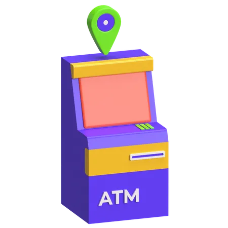 ATM 위치  3D Icon