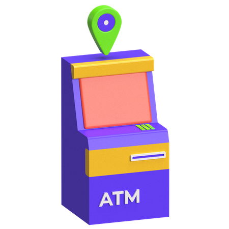 Atm Location  3D Icon