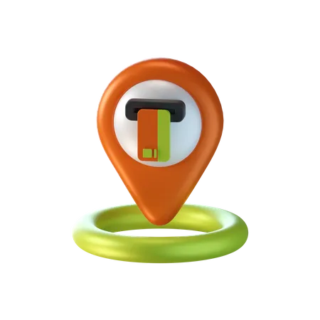 Atm Location  3D Icon