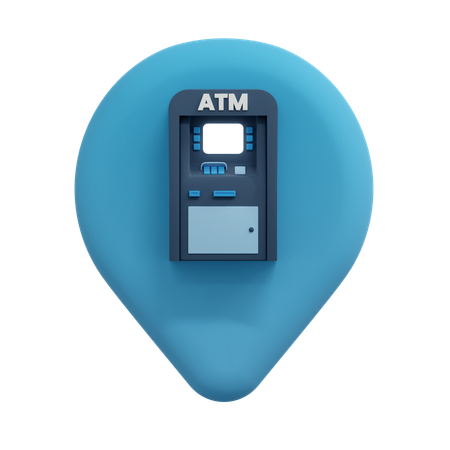 ATM ロケーション ピン  3D Icon