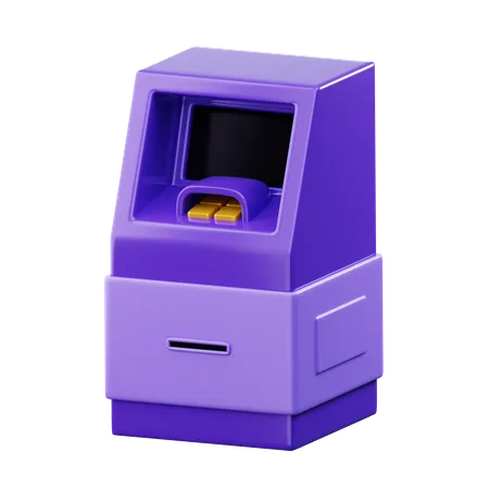 ATM Machine Finance 3 D 3D Icon