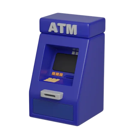 ATM Machine Icon 3 D Icon Financial And Banking 3 D Illustration 3D Icon