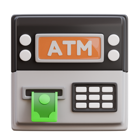 ATM 기계  3D Icon