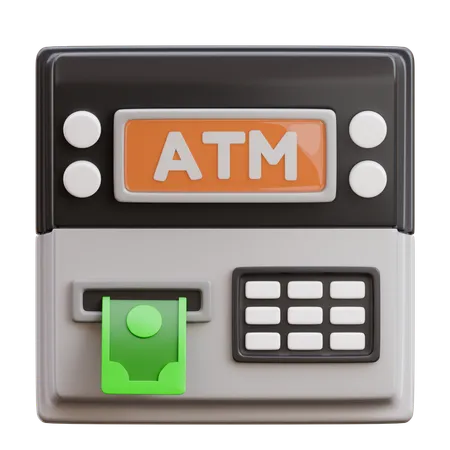 ATM 기계  3D Icon