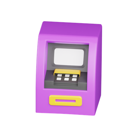 ATM 기계  3D Icon