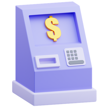 ATM 기계  3D Icon