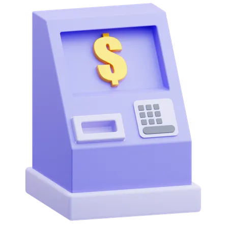 ATM 기계  3D Icon