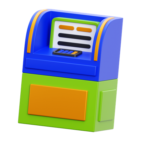 ATM 기계  3D Icon