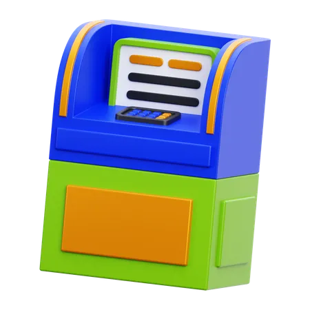 ATM 기계  3D Icon