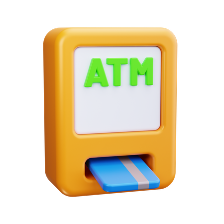 ATM 기계  3D Icon