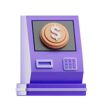 ATM 기계  3D Icon