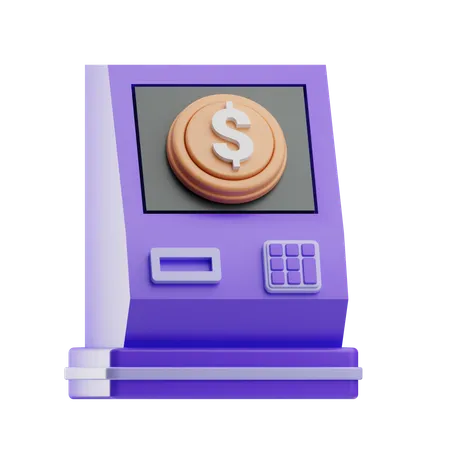 ATM 기계  3D Icon