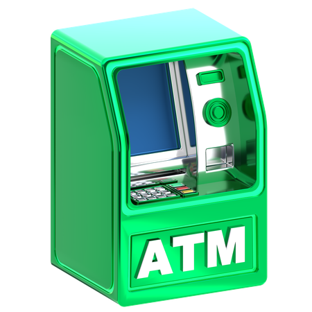 ATM 기계  3D Icon