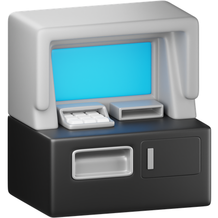 ATM 기계  3D Icon