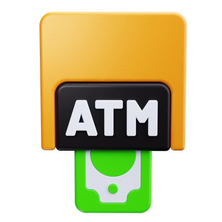 ATM 기계  3D Icon