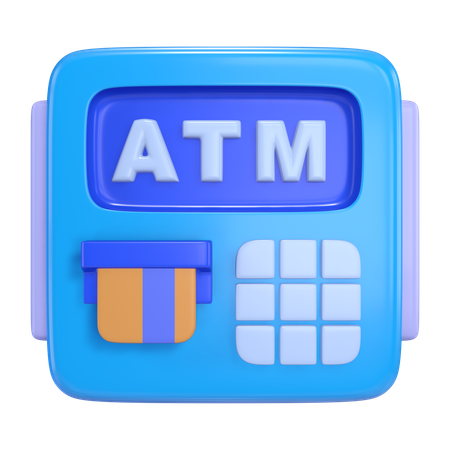 Atm Machine  3D Icon