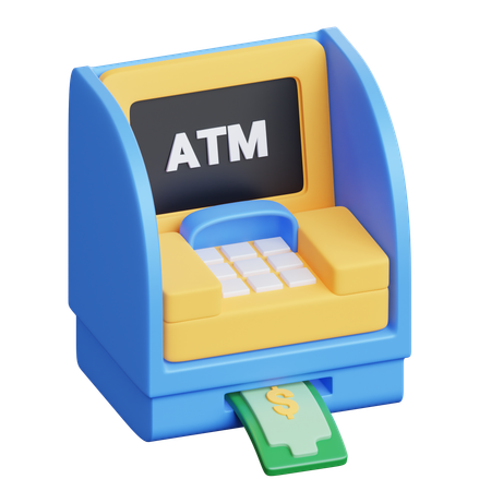 ATM 기계  3D Icon