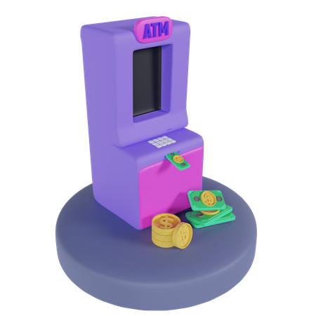 Atm Machine  3D Icon