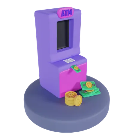 Atm Machine  3D Icon