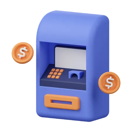 Atm Machine  3D Icon