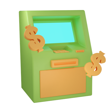 Atm Machine  3D Icon