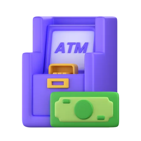 Atm Machine  3D Icon