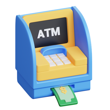 Atm Machine  3D Icon