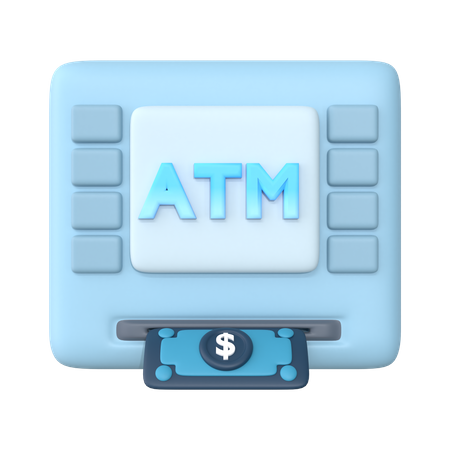 Atm Machine  3D Icon