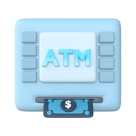 Atm Machine  3D Icon