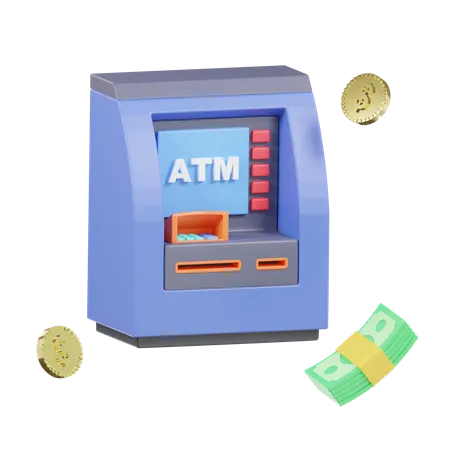 Atm Machine  3D Icon