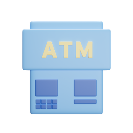 Atm Machine  3D Icon